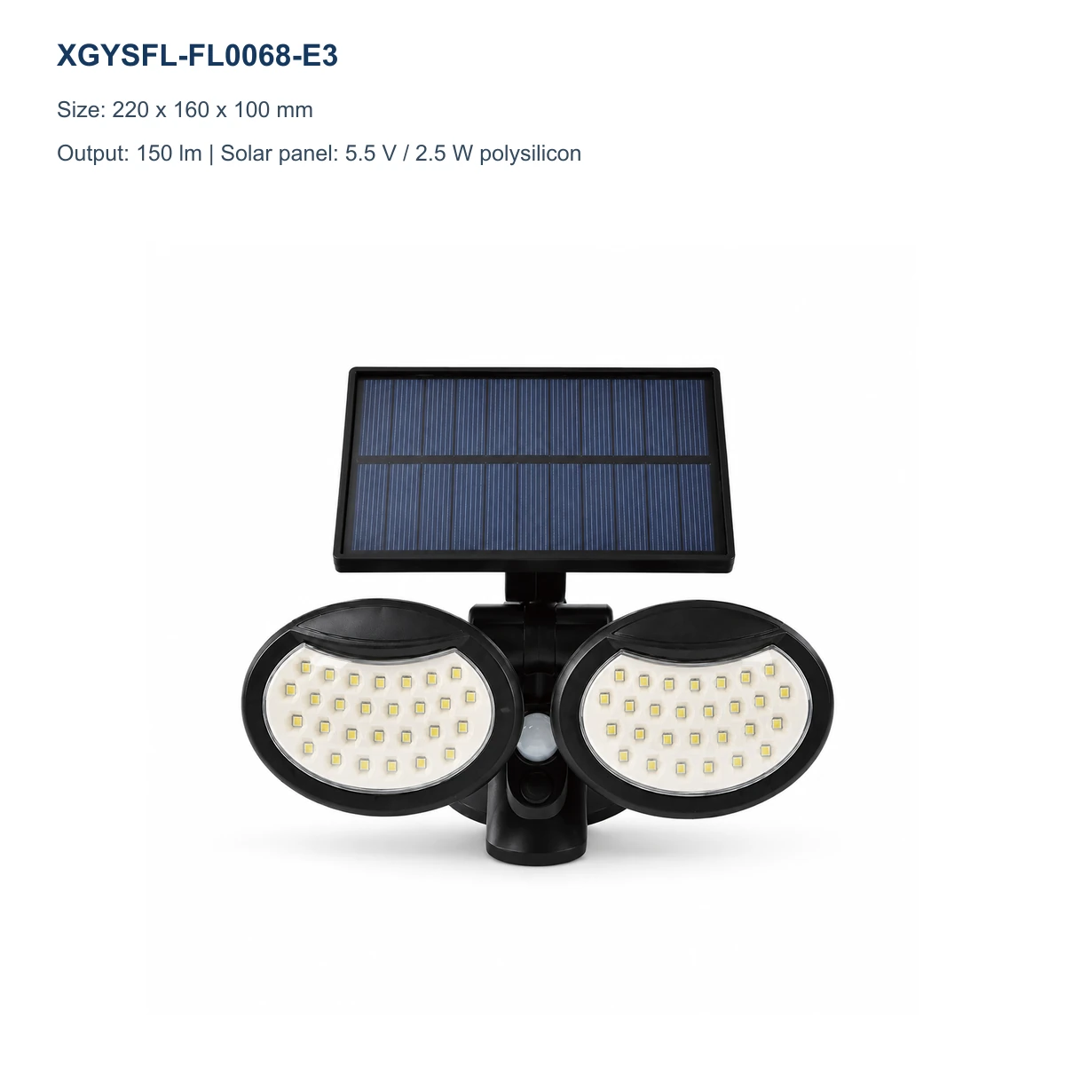 XGYSFL-FL0068-E3 solar flood light model image