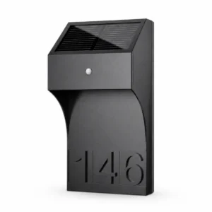 XGYSWL-HNBP-E0.3 house-number solar wall light on white background