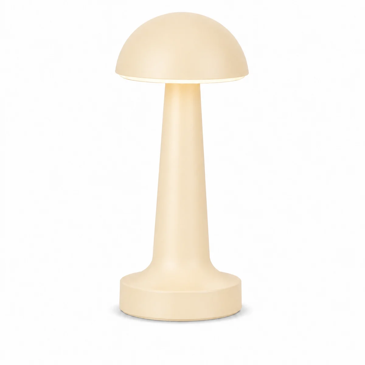 Cream slim dome table lamp