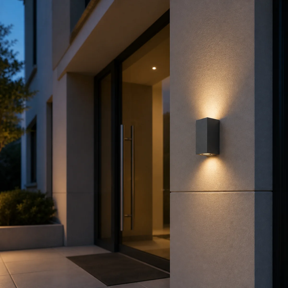 XGYWL-1393 compact GU10 wall light installed in a verified wall application