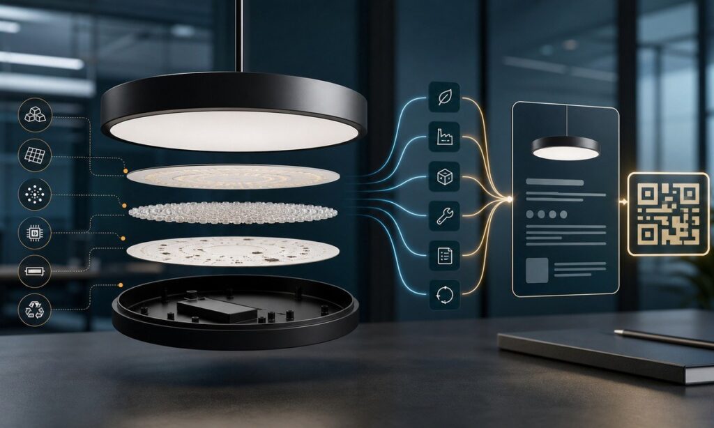 Lighting product data and Digital Product Passport concept
