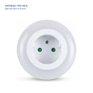 XGYNLAC-FFS-E0.6 European front-socket night light, Dia. 80 x D 75 mm