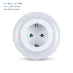 XGYNLAC-GFS-E0.6 German socket night light, Dia. 80 × 75 mm