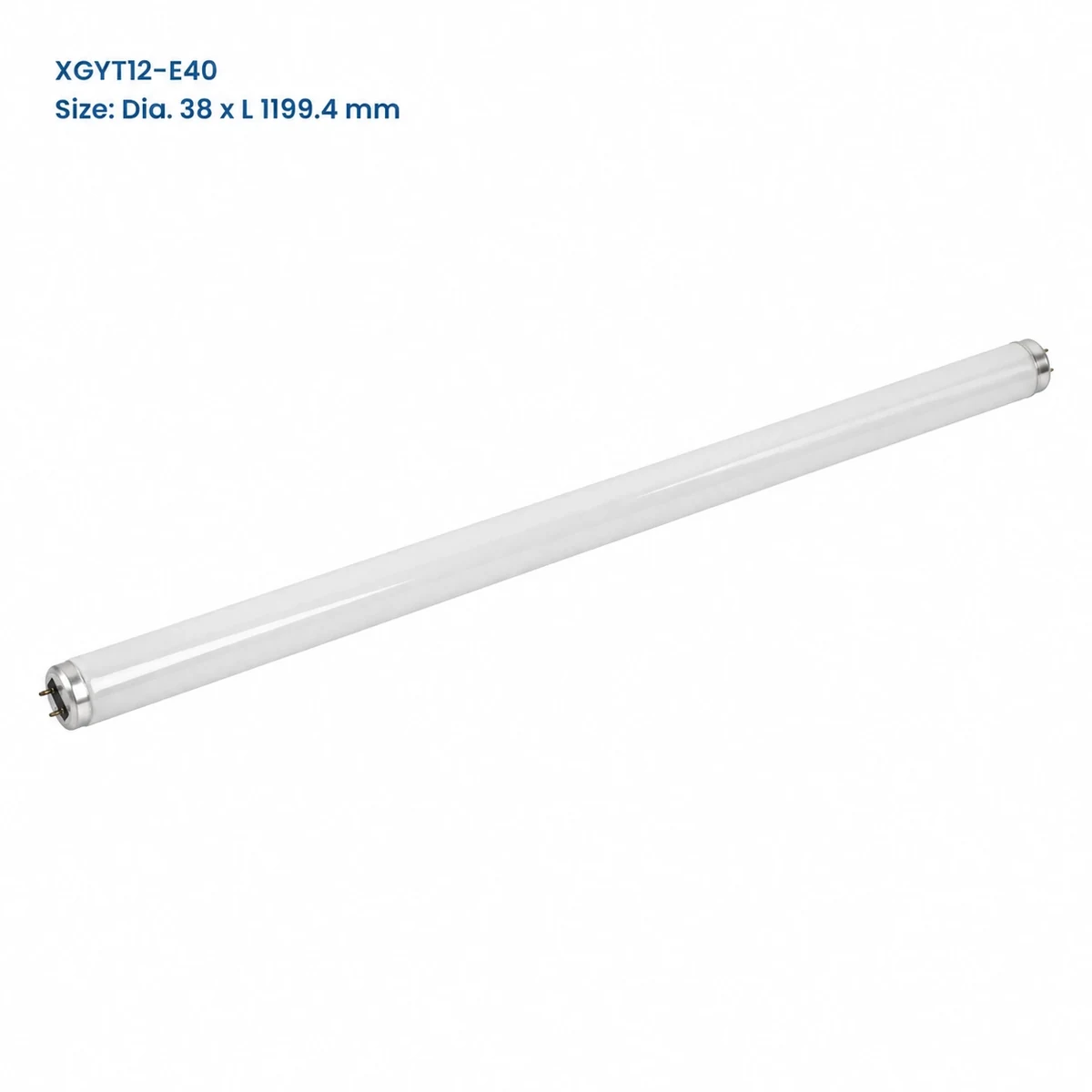 XGYT12-E40 T12 fluorescent tube, Φ38 × L 1199.4 mm, 40 W